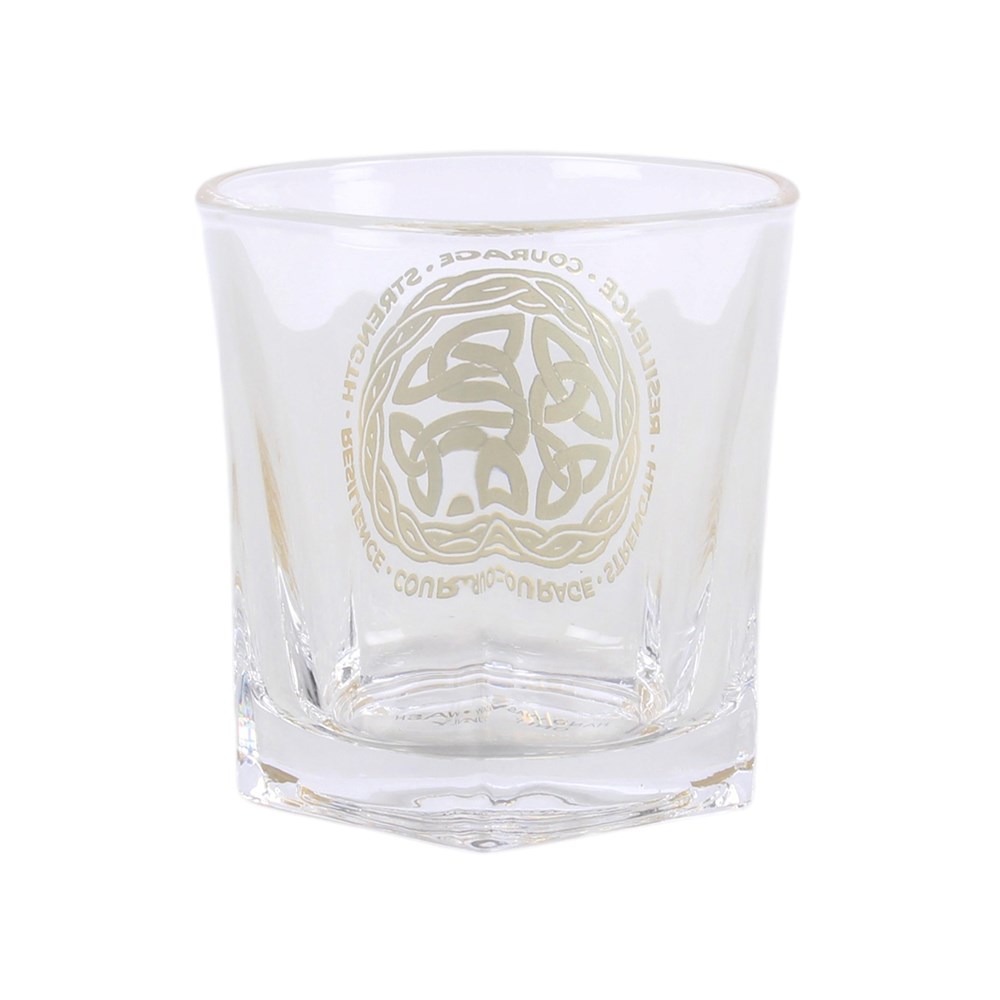 Celtic Shield Knot Lowball Glass & Coaster Set (210ml)3