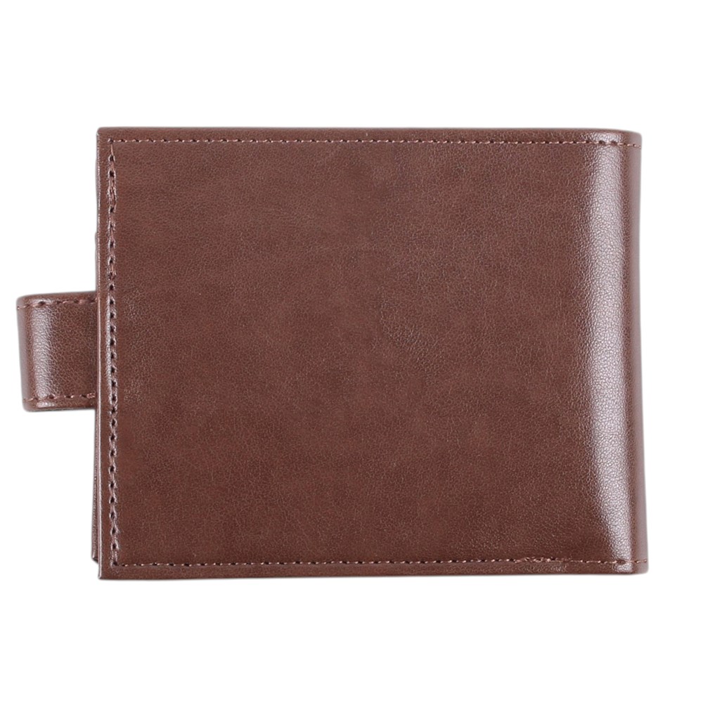 Brown Faux Leather Celtic Shield Knot Wallet1