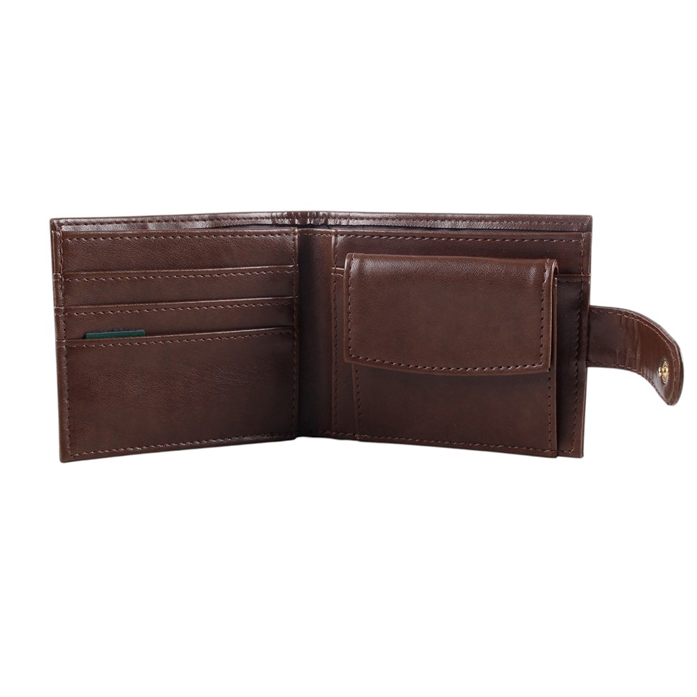 Brown Faux Leather Celtic Shield Knot Wallet2