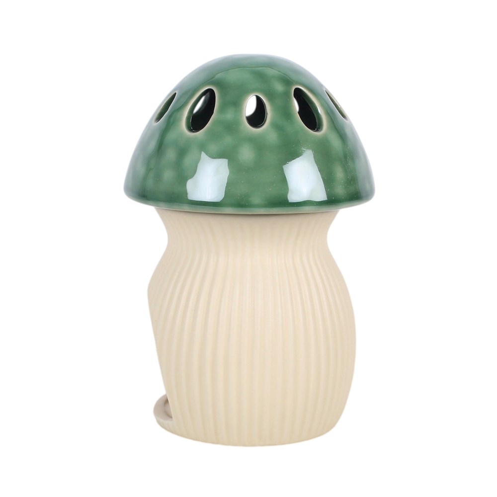 Green Ceramic Mushroom Oil Burner2