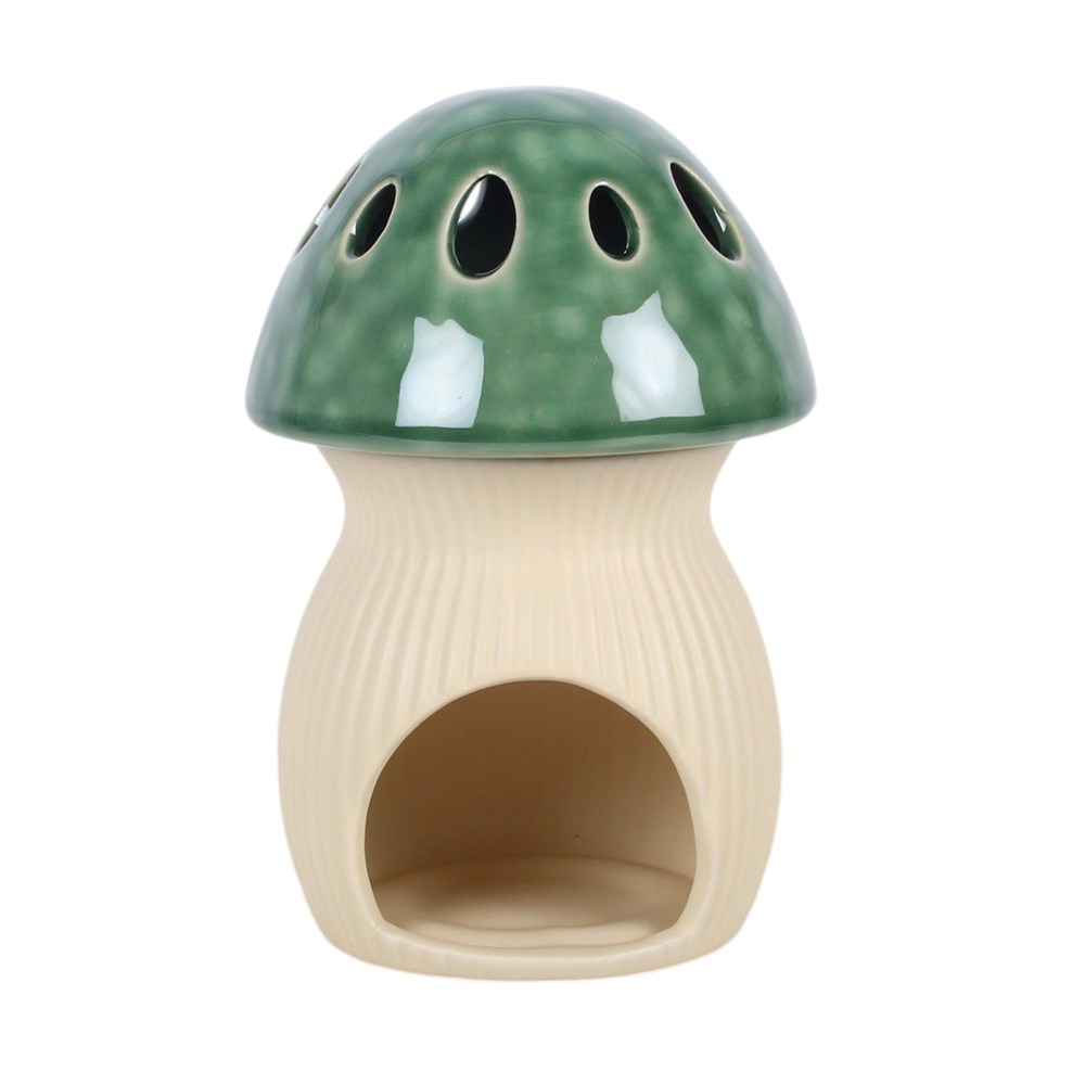 Green Ceramic Mushroom Oil Burner3