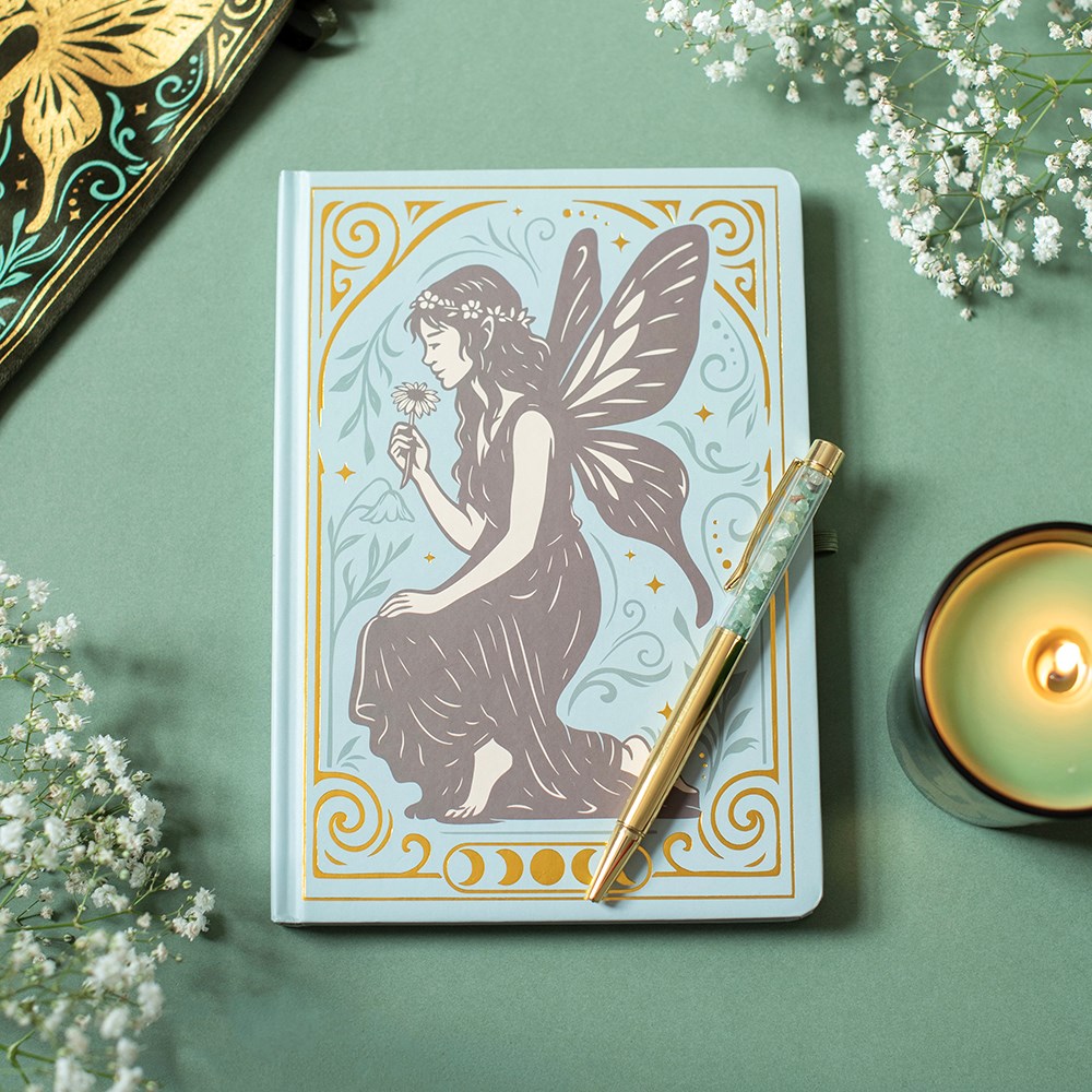 Fairy Tales A5 Notebook with Green Crystal Pen5