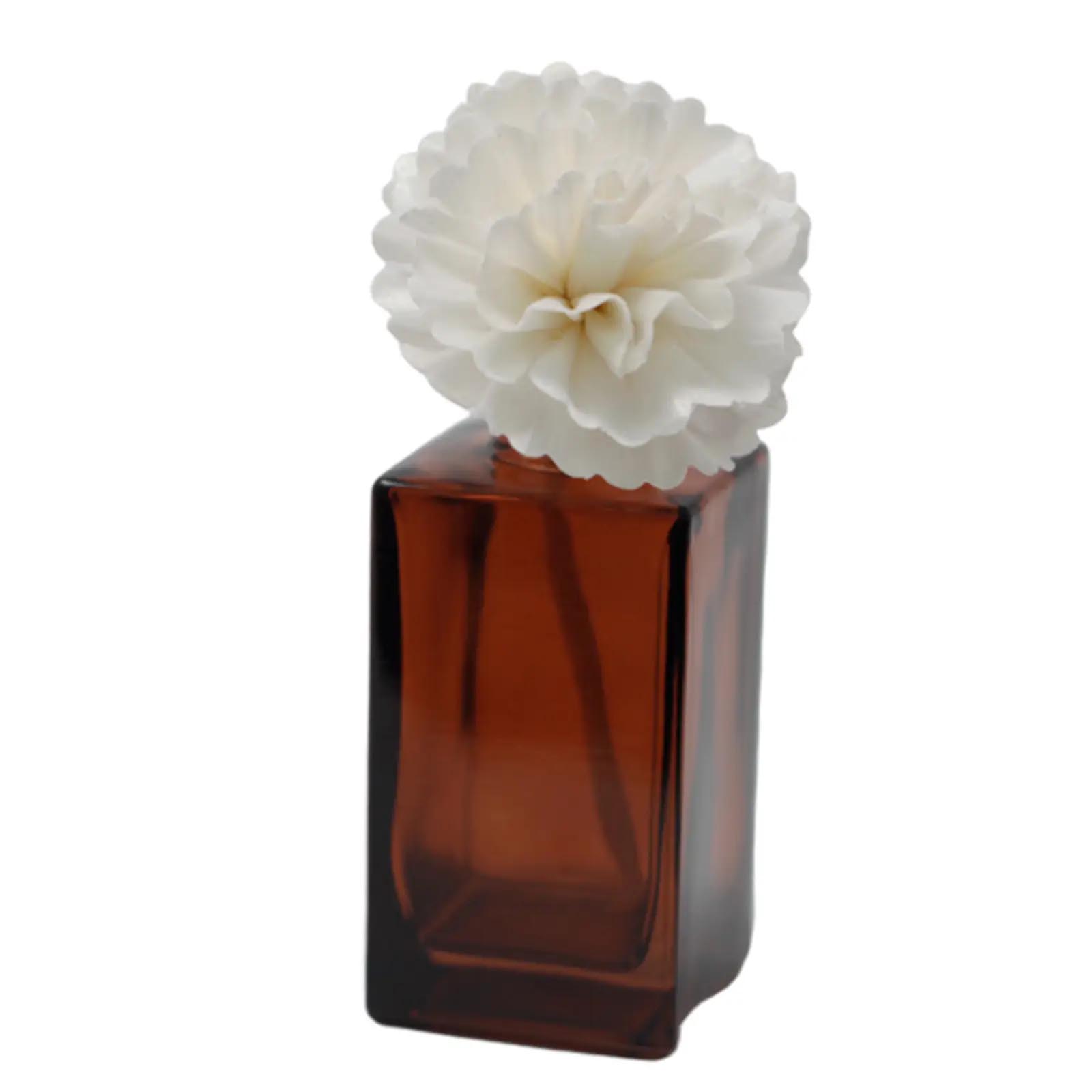 Set of 4 Large Carnation Diffuser Flowers with String Wicks