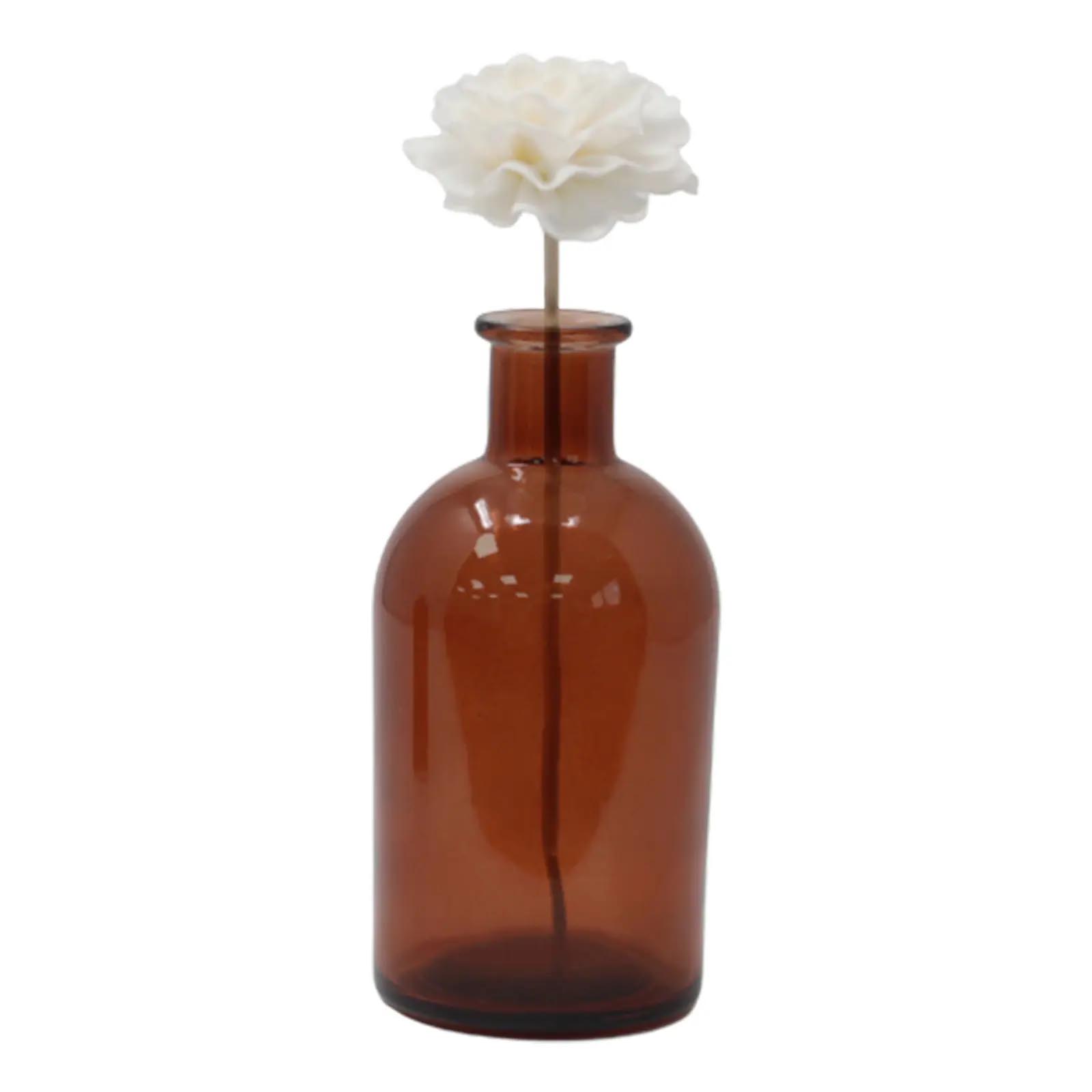 Natural Sola Wood Carnation Diffuser Flowers on Reed (Set of 4)
