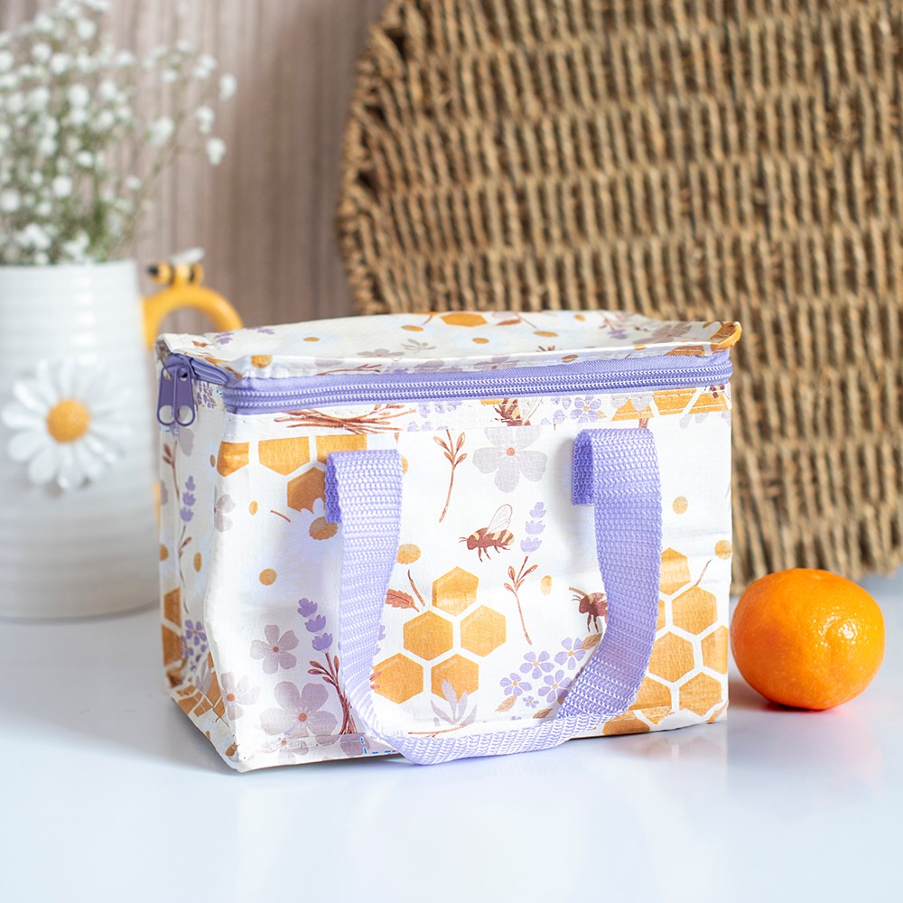 Reusable Foil-Lined Bee & Floral Lunch Bag4