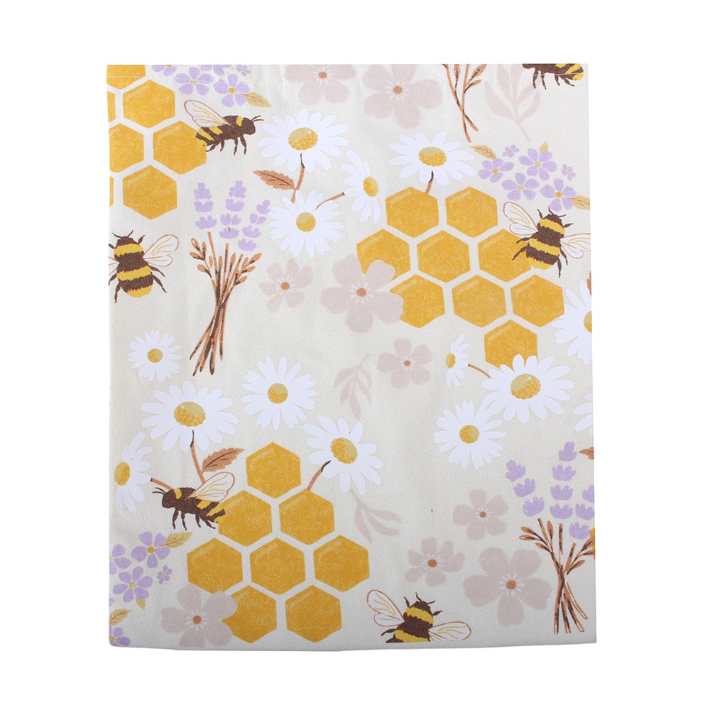 Honey Bee & Floral Print Everyday Tote Bag2