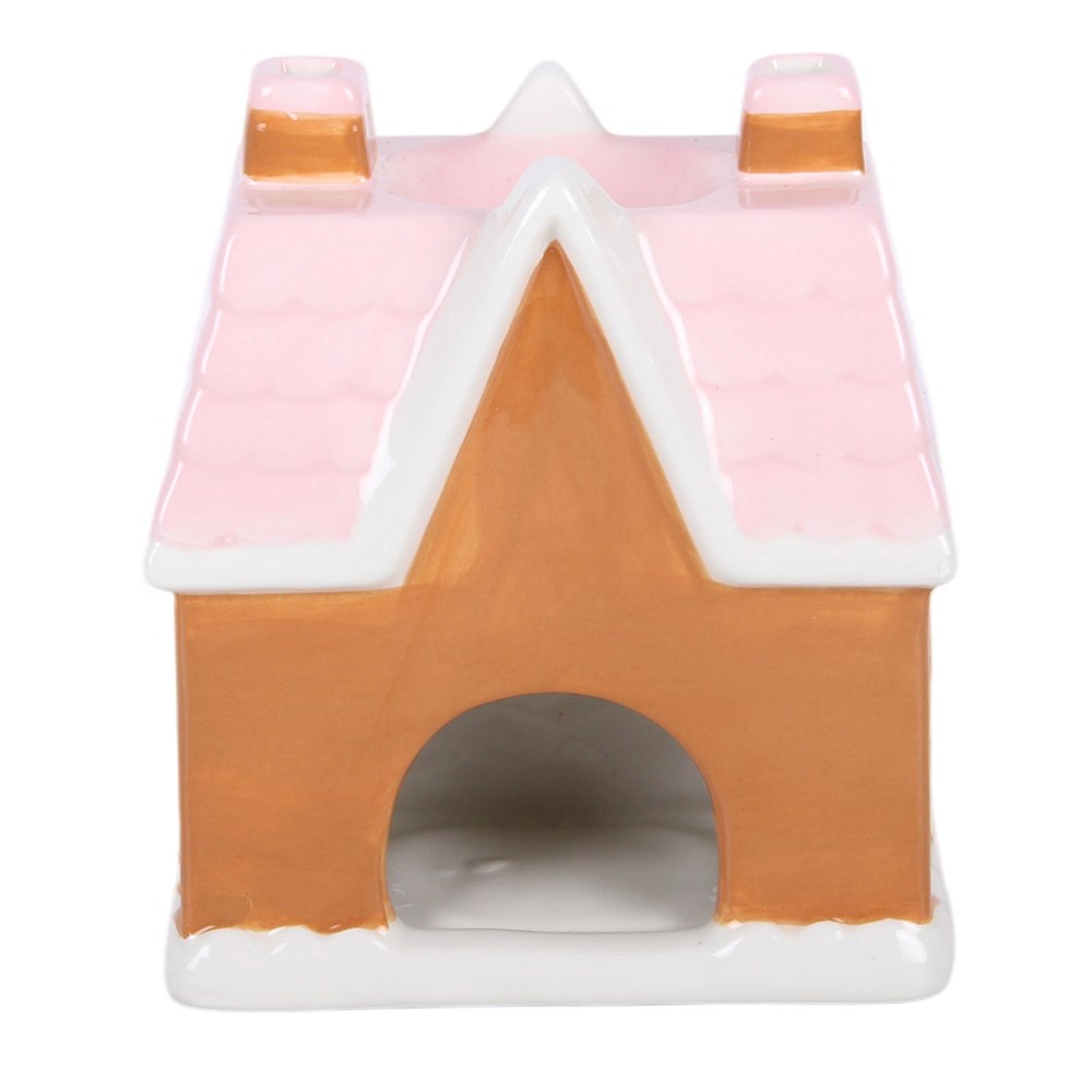 Sugarplum Gingerbread House Ceramic Oil Burner & Wax Warmer2