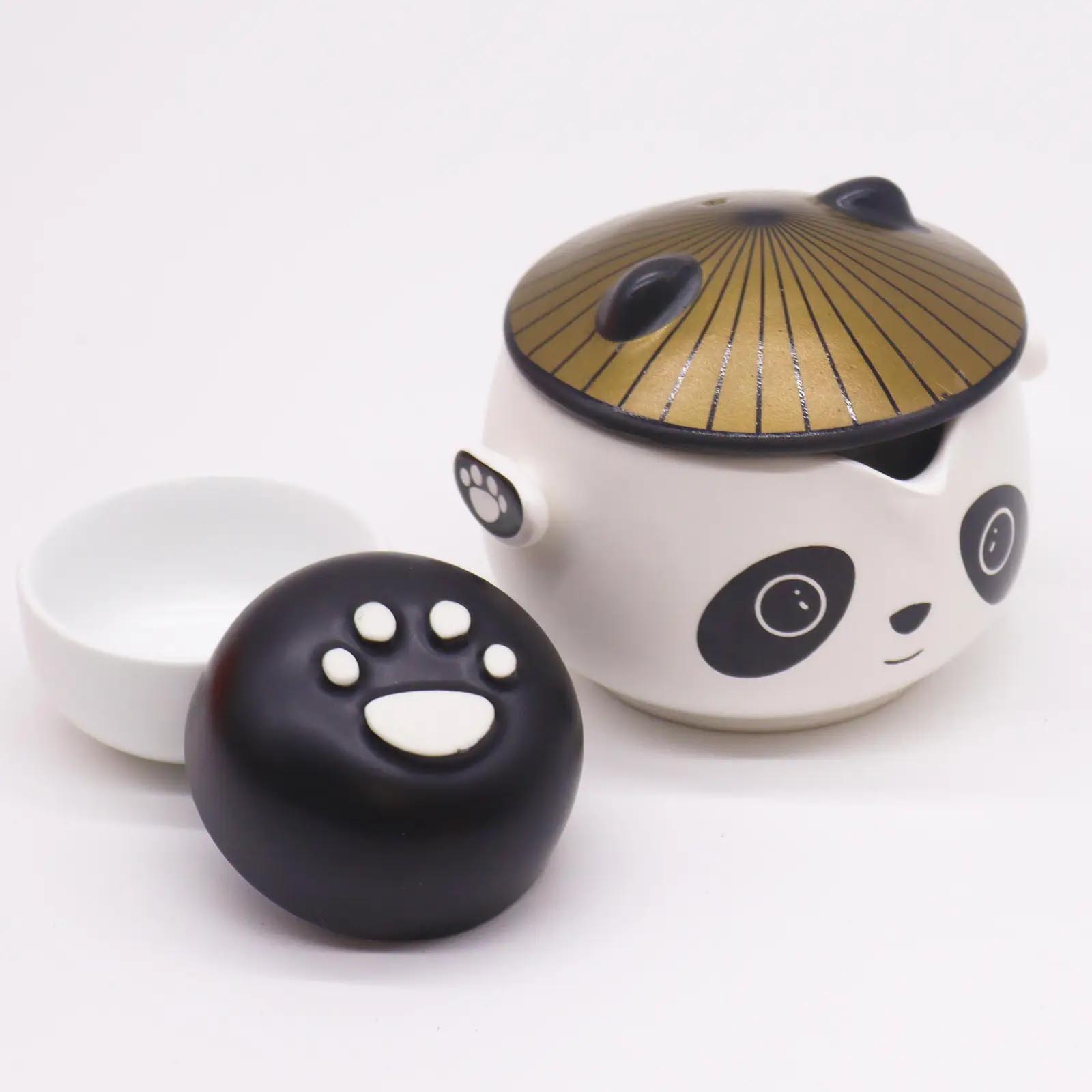 Kung Fu Panda Ceramic Travel Teapot Set with 2 Cups3
