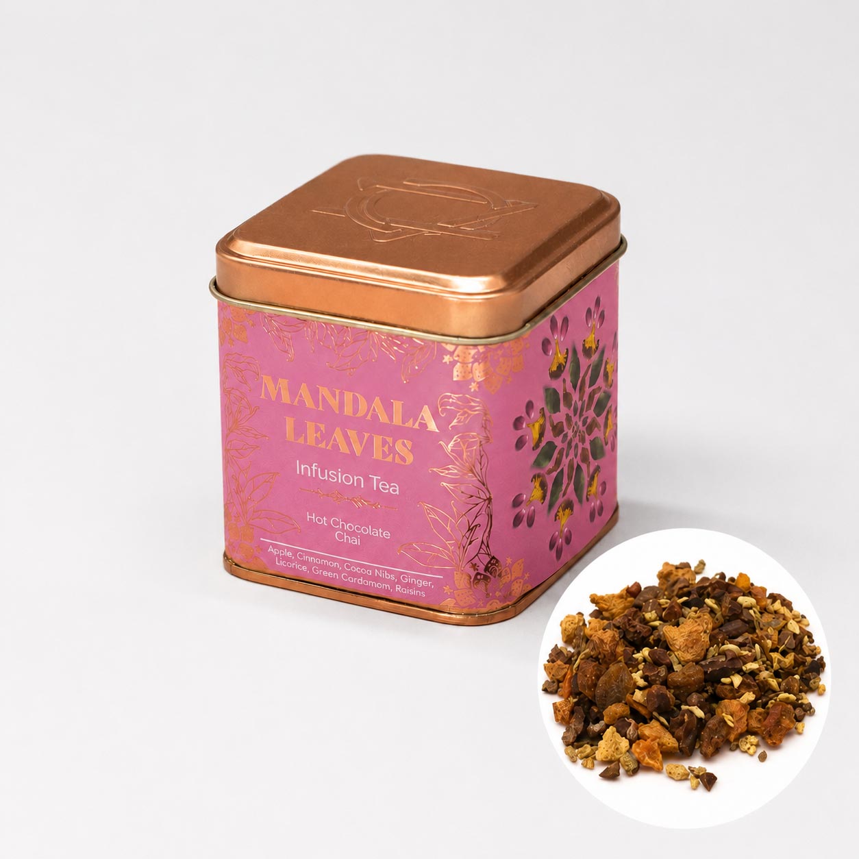 Mandala Leaves Hot Chocolate Chai Infusion Tea (50g Tin)