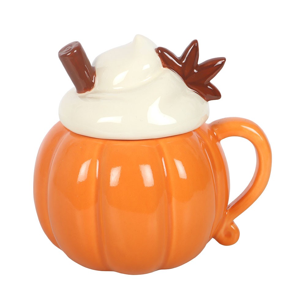 Pumpkin Cream Lidded Ceramic Oil Burner & Wax Warmer