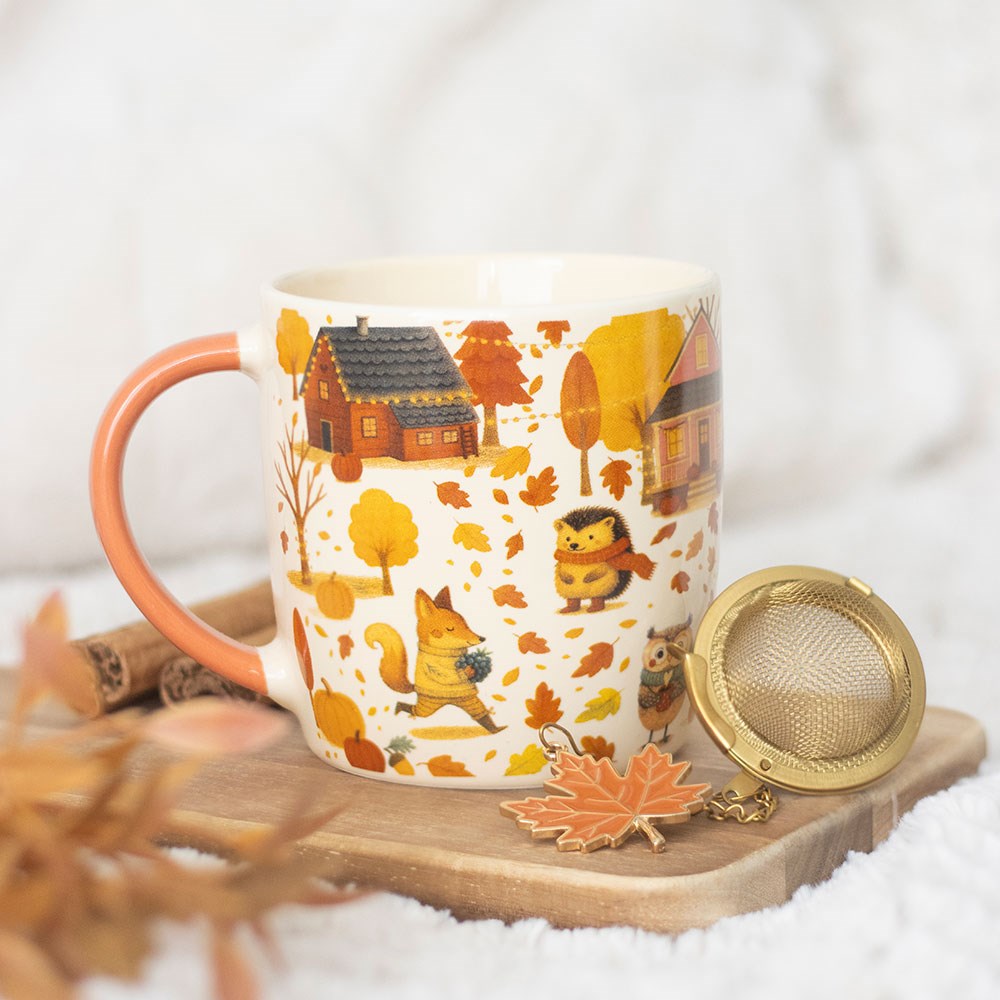 Creature Comforts Woodland Mug & Loose Leaf Tea Strainer Set4