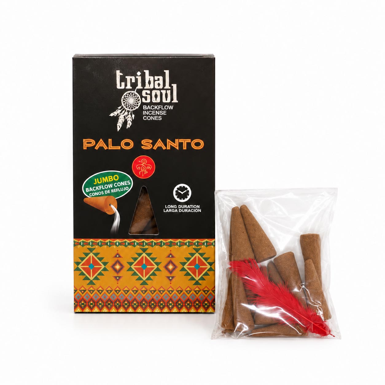 Hari Darshan Tribal Soul Palo Santo Backflow Incense Cones (10 Pack)
