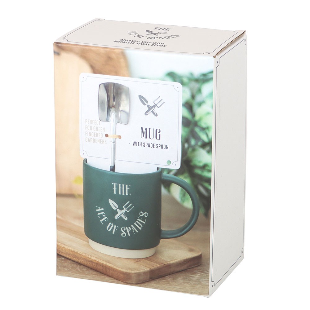 Ace of Spades Novelty Gardening Mug with Spade Spoon (500ml)3