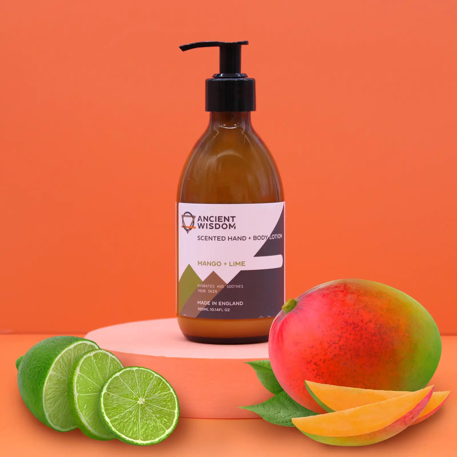 Mango & Lime Scented Hand & Body Lotion (300ml)1