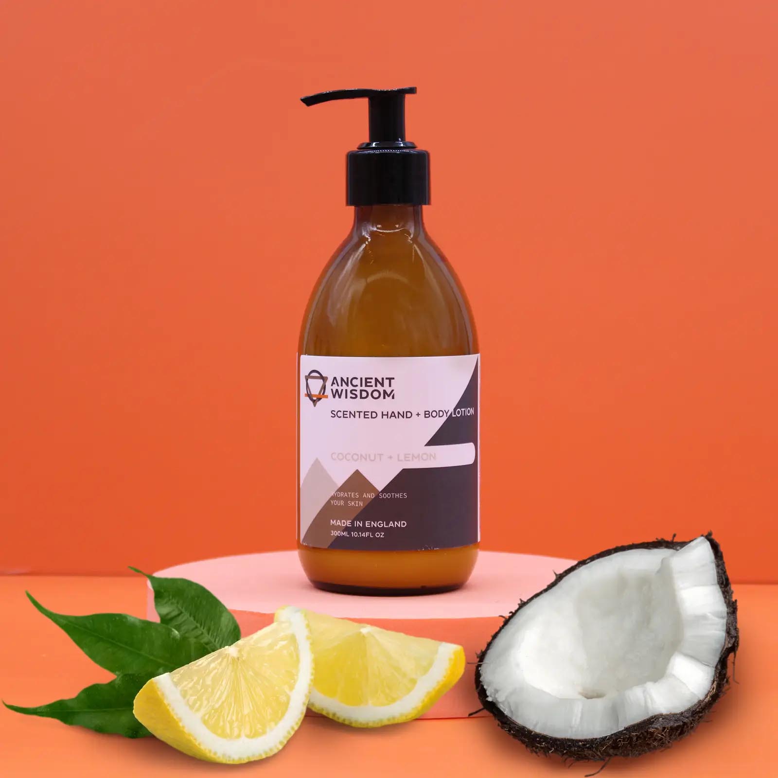 Coconut & Lemon Scented Hand & Body Lotion (300ml)1