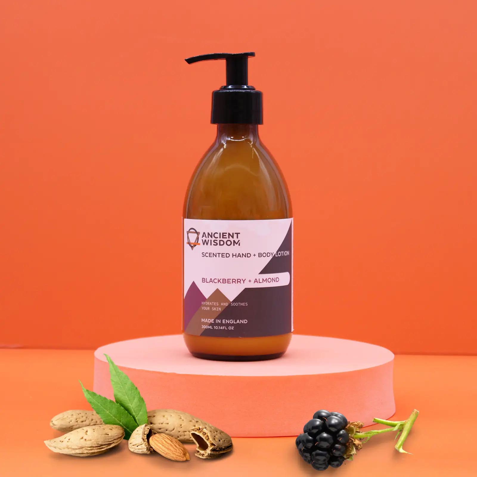 Blackberry & Almond Scented Hand & Body Lotion (300ml)1