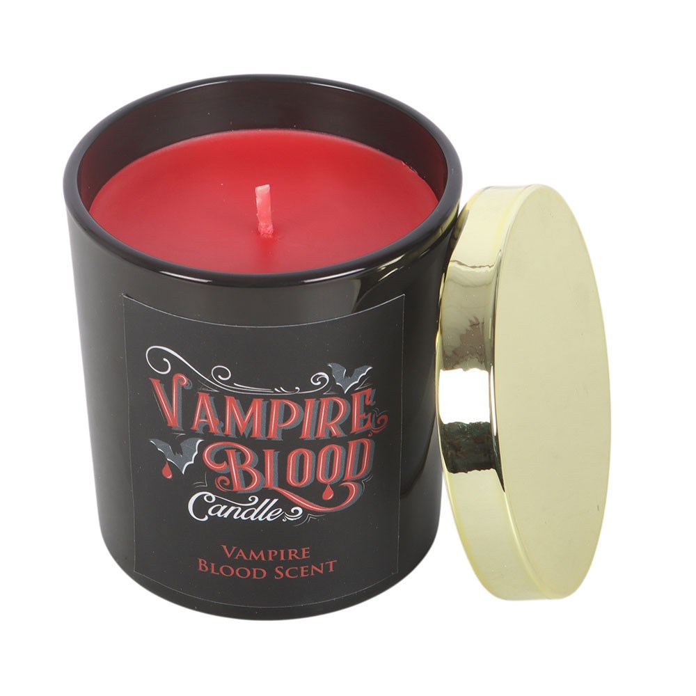 Vampire Blood Scented Candle in Black Glass Jar1