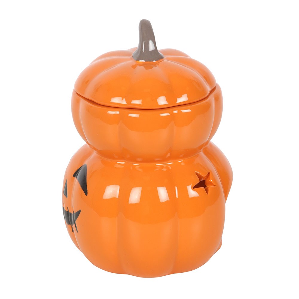 Stacked Pumpkin Ceramic Oil Burner & Wax Warmer2