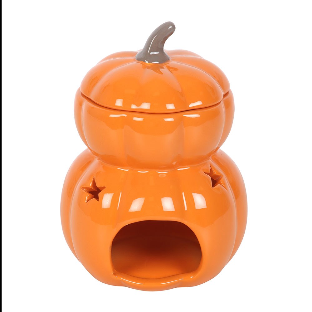 Stacked Pumpkin Ceramic Oil Burner & Wax Warmer3