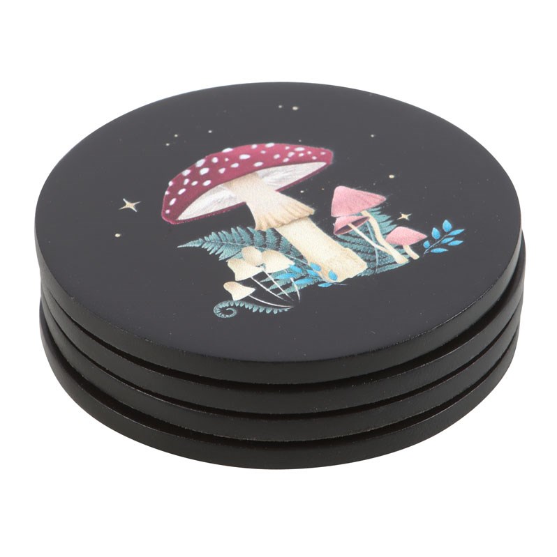 Enchanting Dark Forest Table Coaster Set1