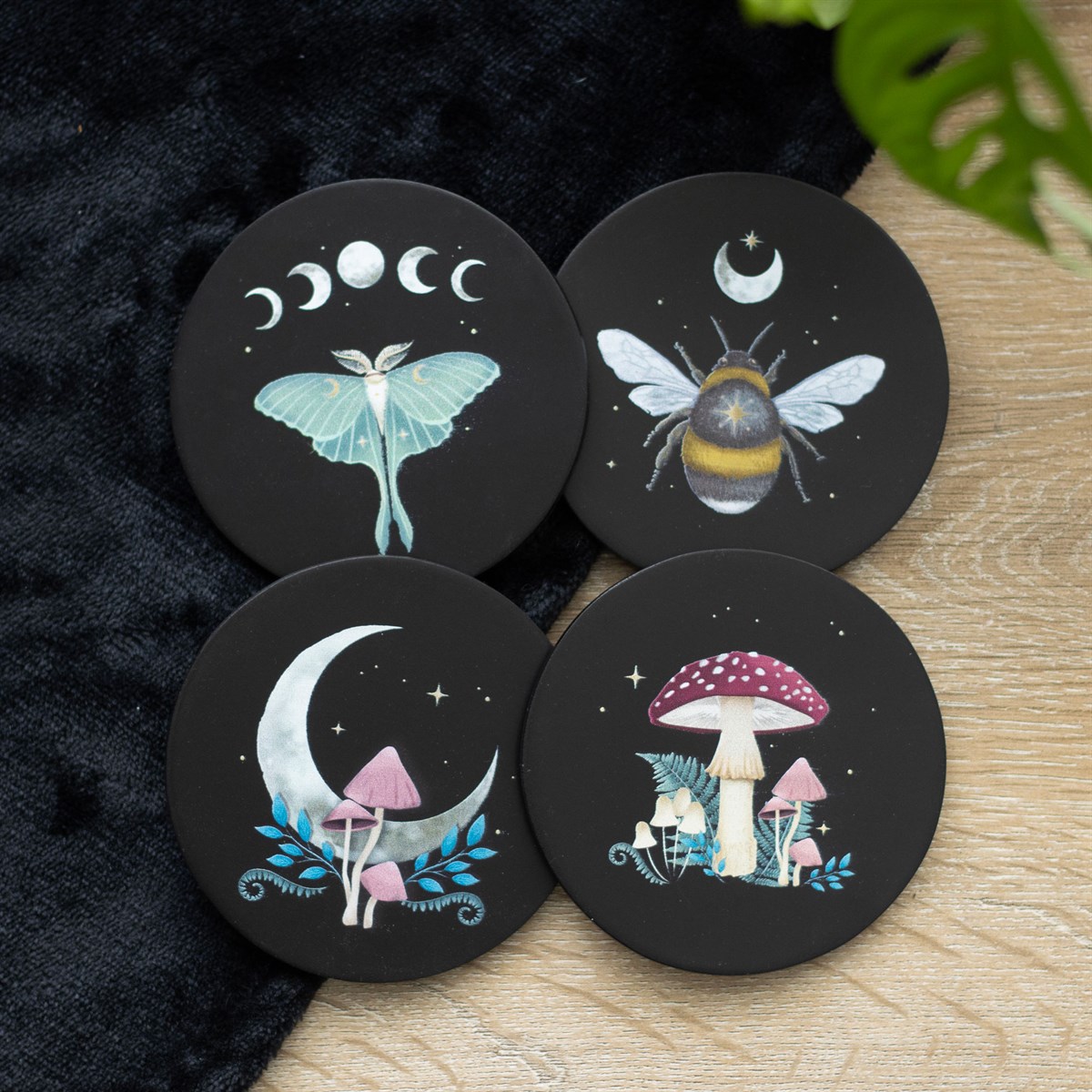 Enchanting Dark Forest Table Coaster Set3