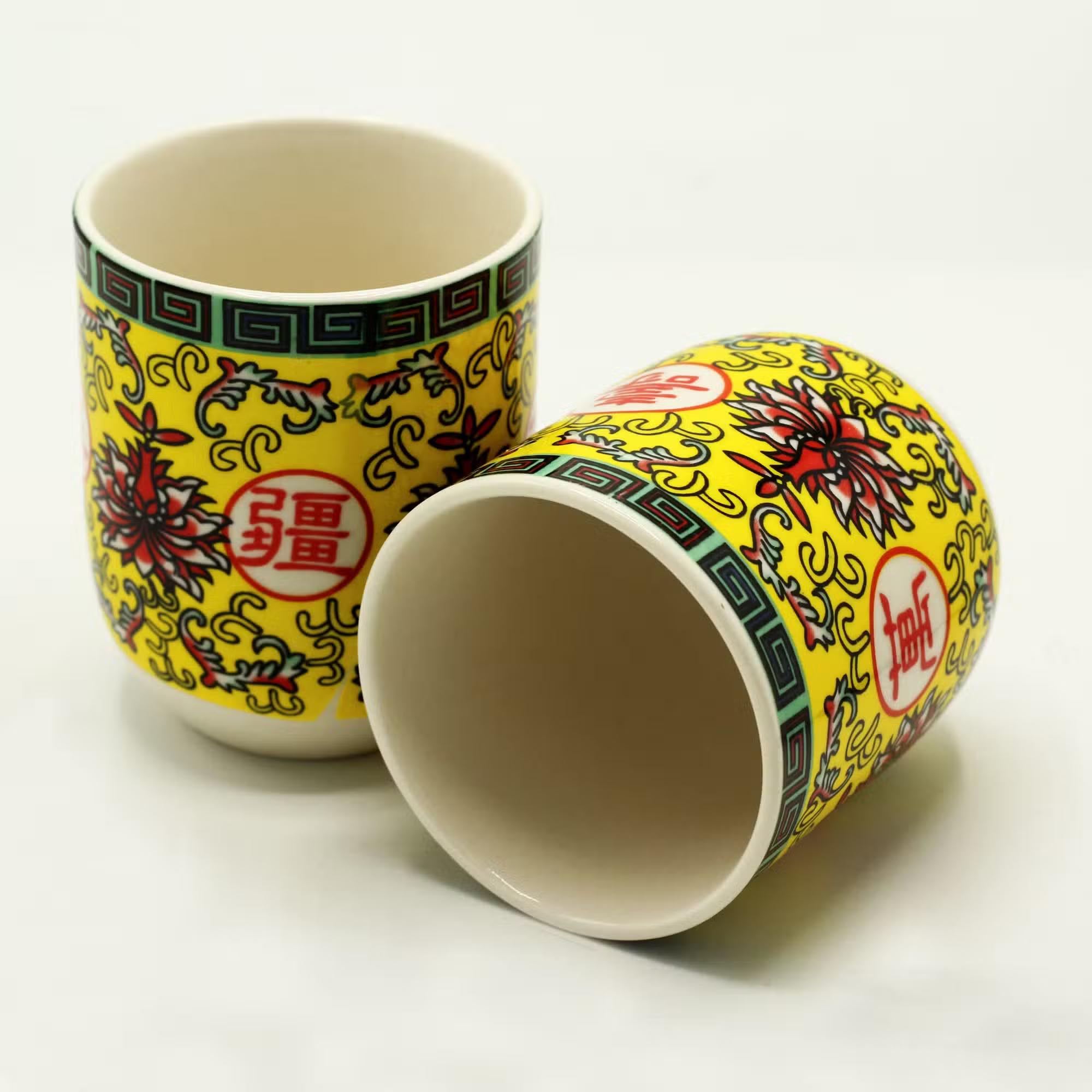 Set of 6 Oriental Long Life Herbal Tea Cups1