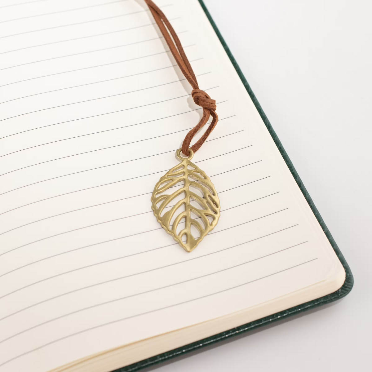 A5 Green Leather-Effect Intention Notebook with LCD Screen3