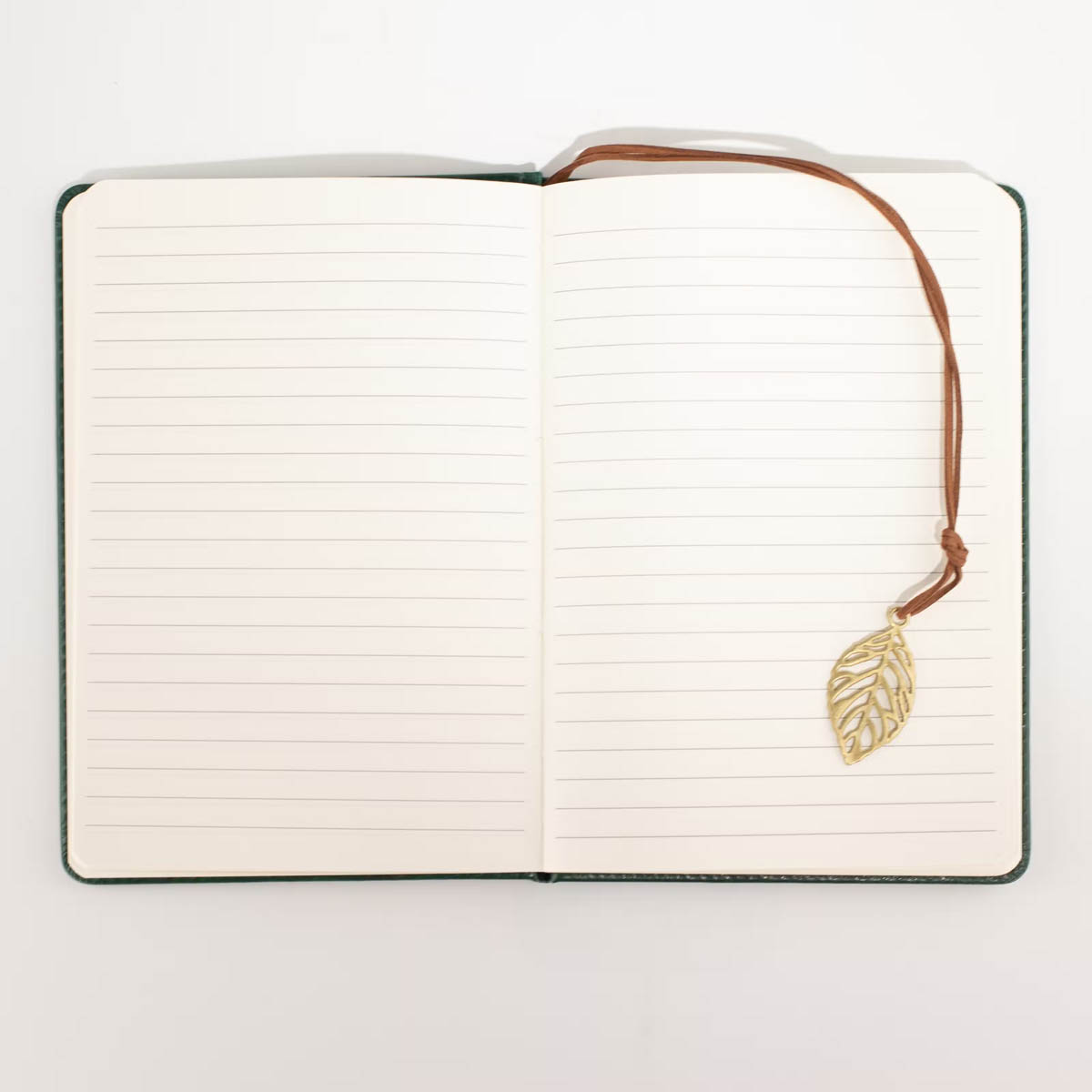 A5 Green Leather-Effect Intention Notebook with LCD Screen5