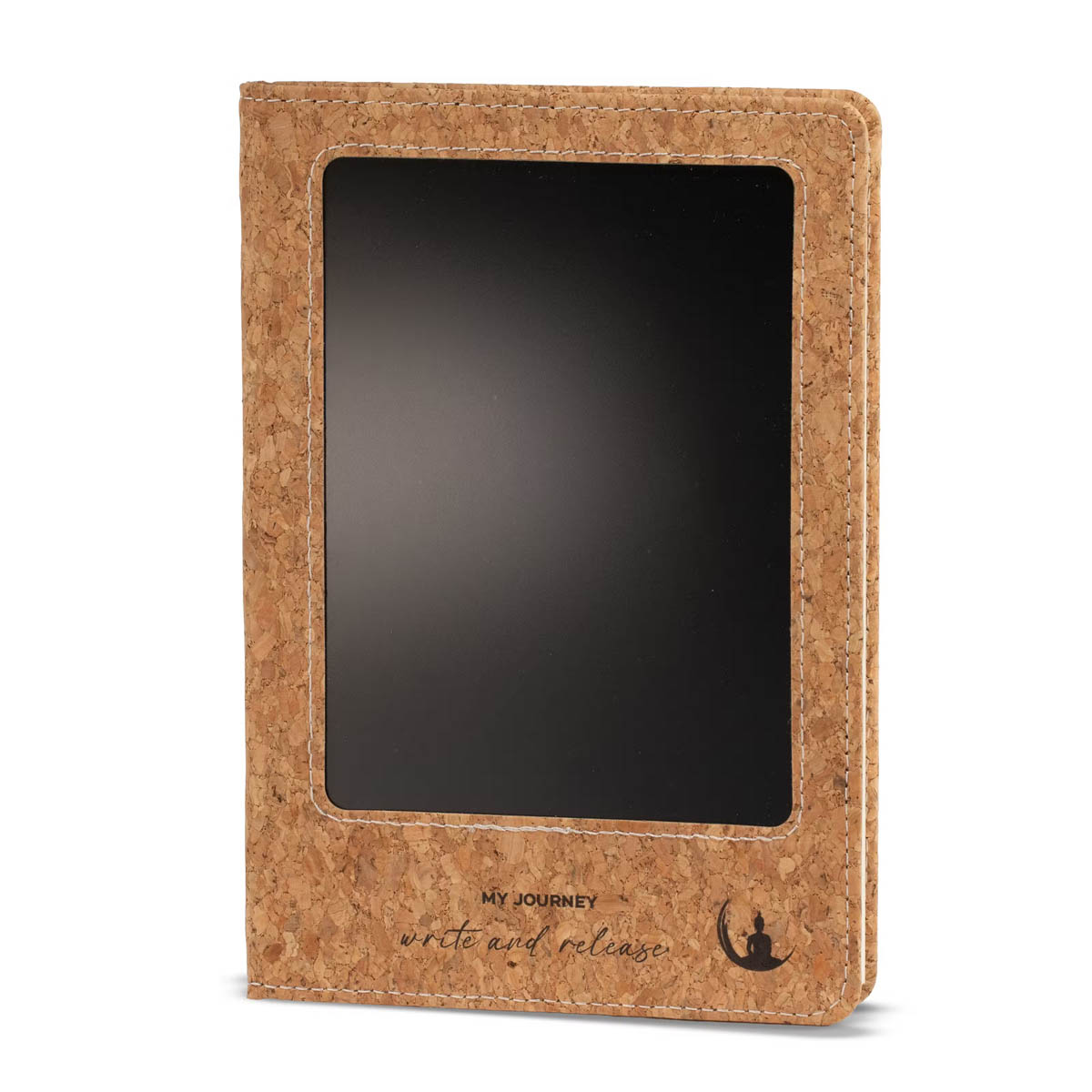 A5 Cork Leather-Effect Intention Notebook with LCD Screen