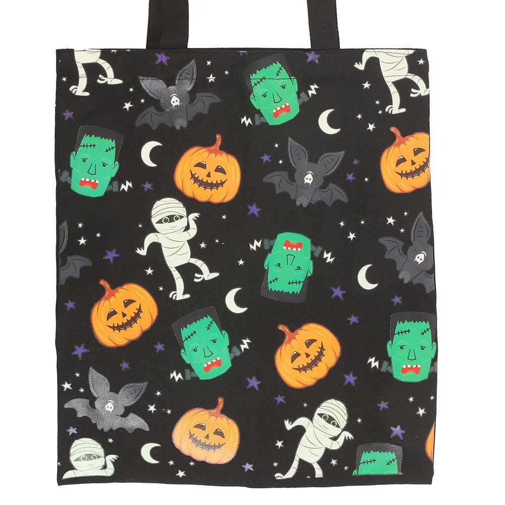 Monster Mash Print Halloween Tote Bag1