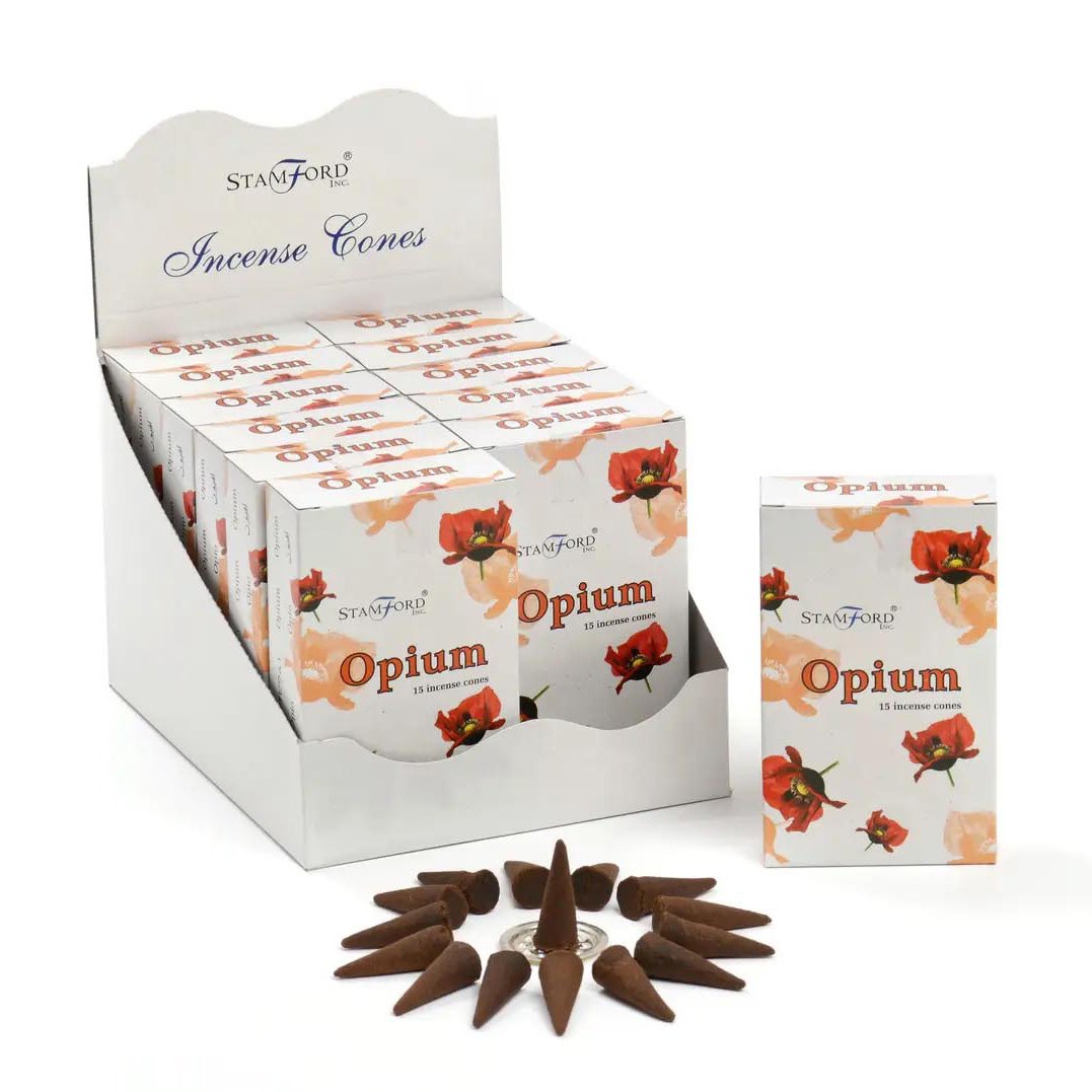 Stamford Opium Incense Cones (15 Pack & Holder)1