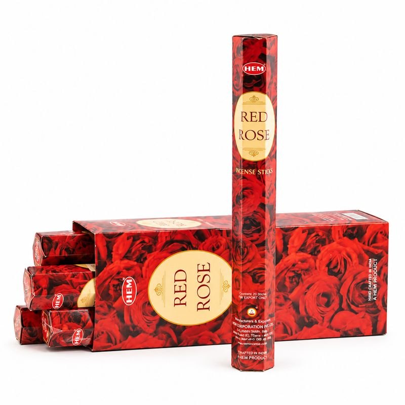 HEM Red Rose Incense Sticks - 15 Pack1
