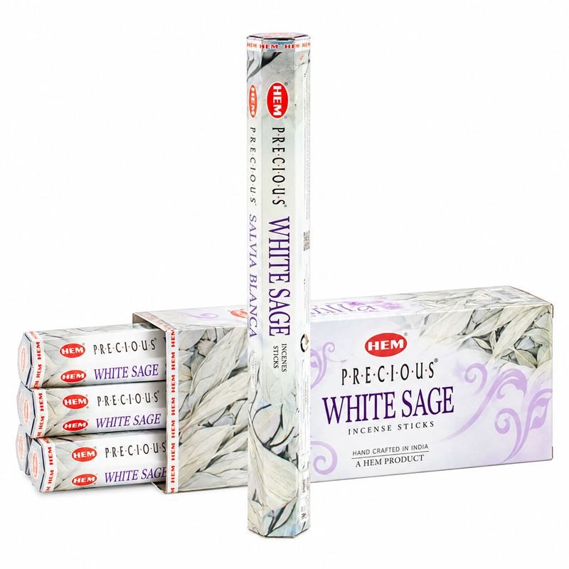 HEM Precious White Sage Incense Sticks - 15 Pack1