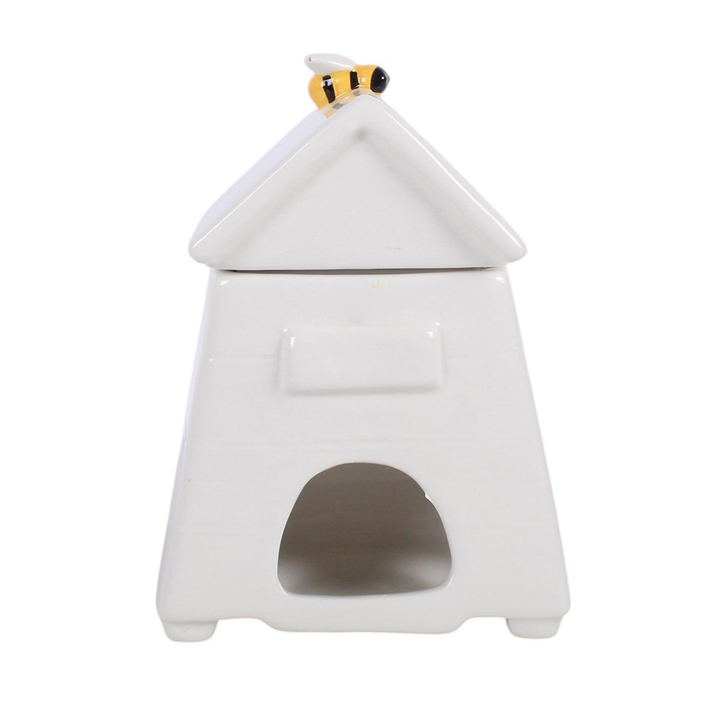 White Ceramic Beehive Oil Burner & Wax Warmer3