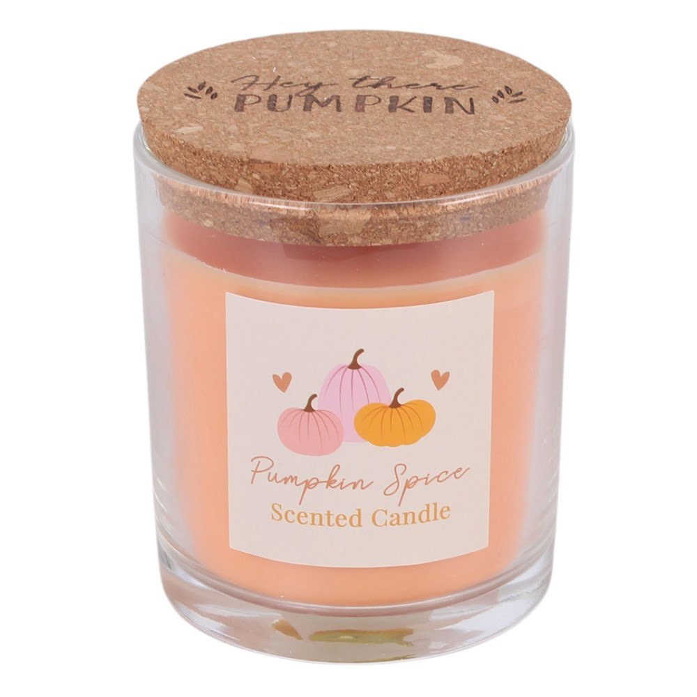 Pumpkin Pie Scented Glass Candle with Cork Lid1