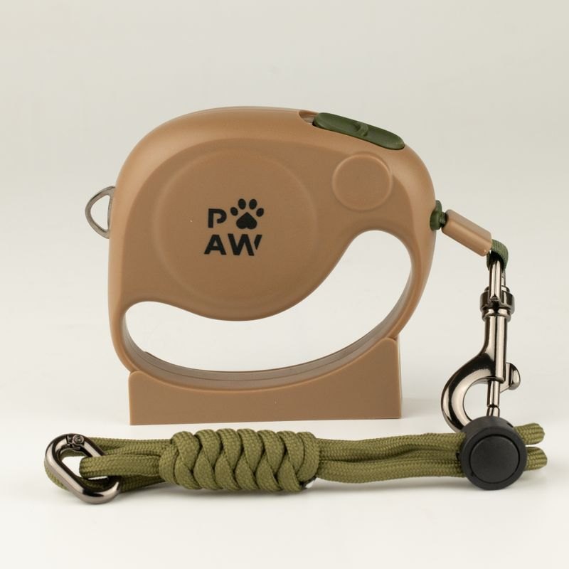 Paw Pet Leash - Elephant Strap Retractable Lead (Brown, 2m)1