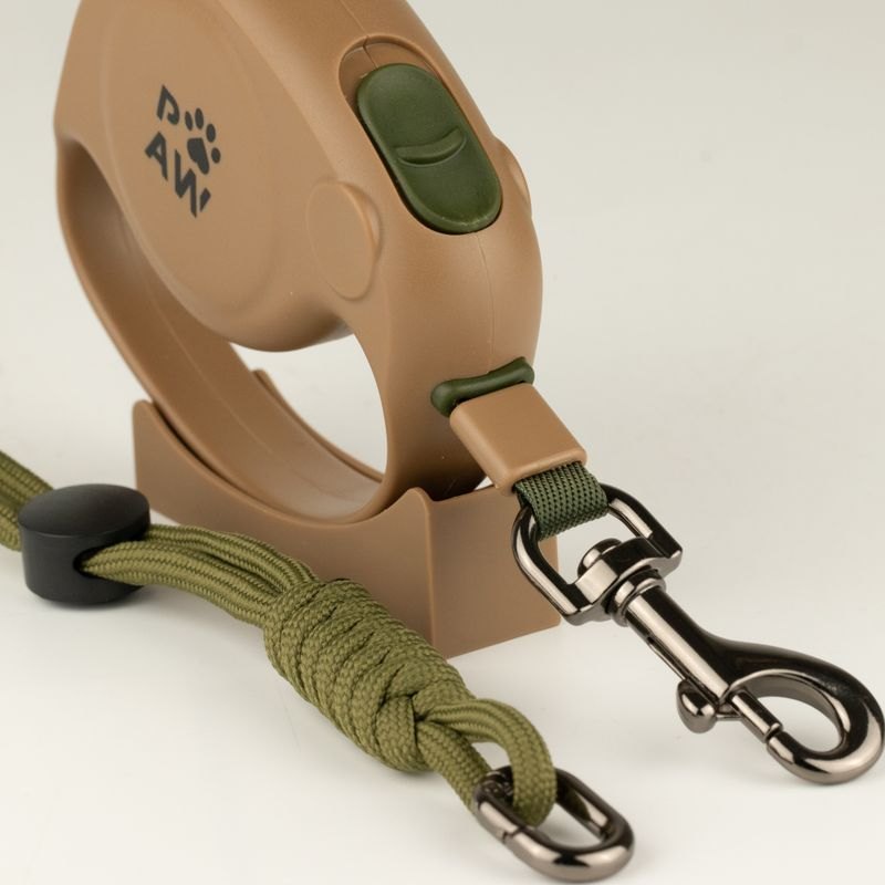 Paw Pet Leash - Elephant Strap Retractable Lead (Brown, 2m)2
