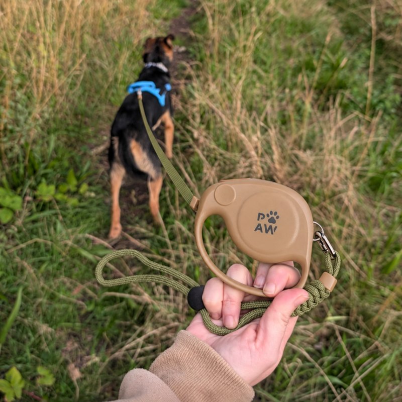 Paw Pet Leash - Elephant Strap Retractable Lead (Brown, 2m)7