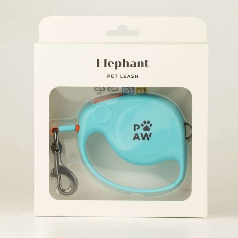 Paw Pet Leash - Elephant Strap Retractable Lead (Blue, 2m)4