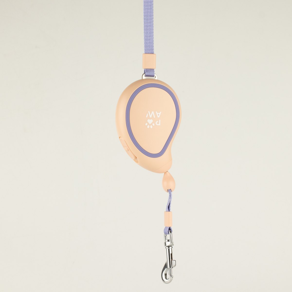 Paw Pet Leash - Mini Mango Retractable Lead (Peach, 3m)