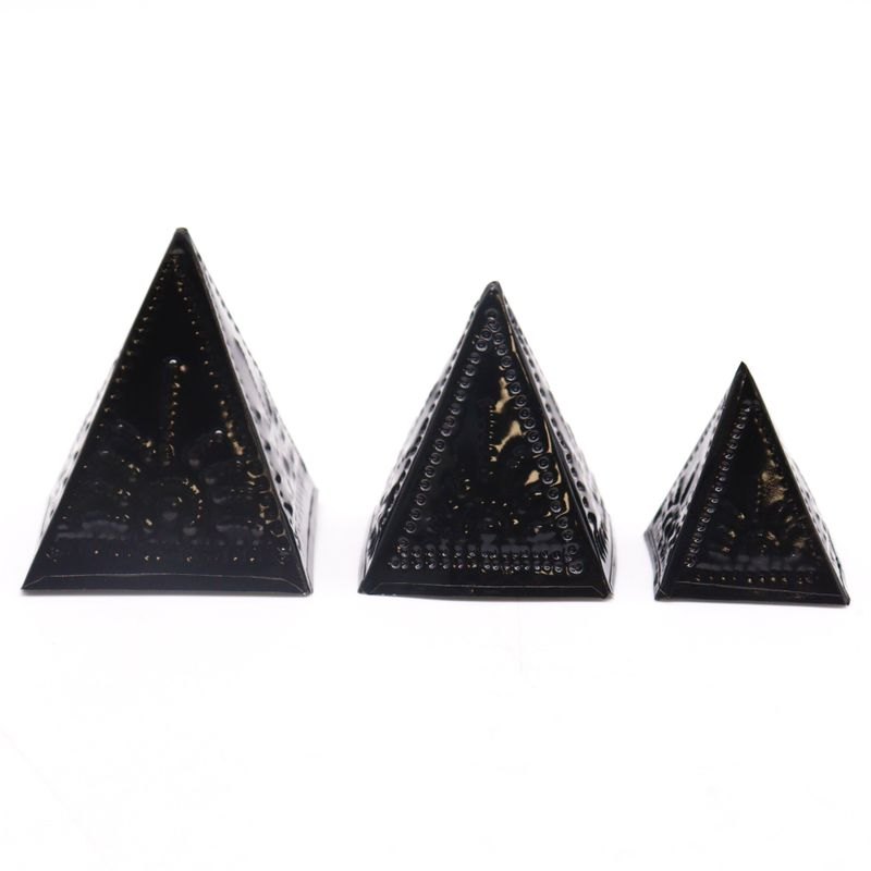 Incense Powder Pyramid Mould Set - Black (Pack of 3)2