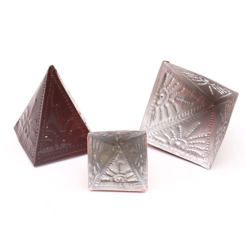 Incense Powder Pyramid Mould Set - Orange & Brown (Pack of 3)1