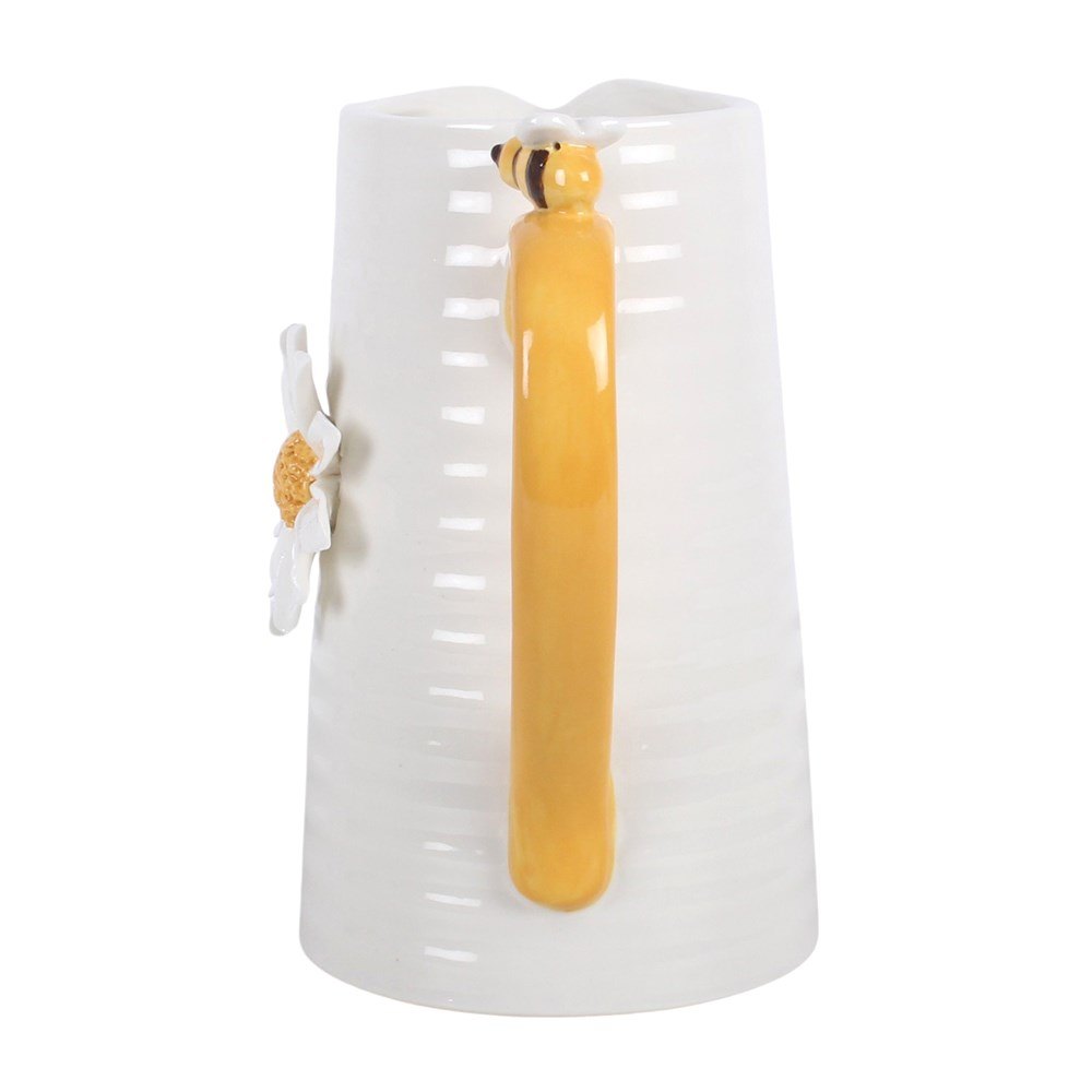 3D Daisy & Honey Bee Ceramic Flower Jug1
