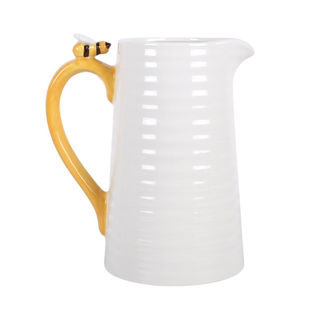 3D Daisy & Honey Bee Ceramic Flower Jug2