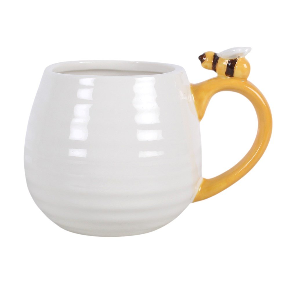 3D Daisy & Honey Bee Ceramic Mug (420ml)2