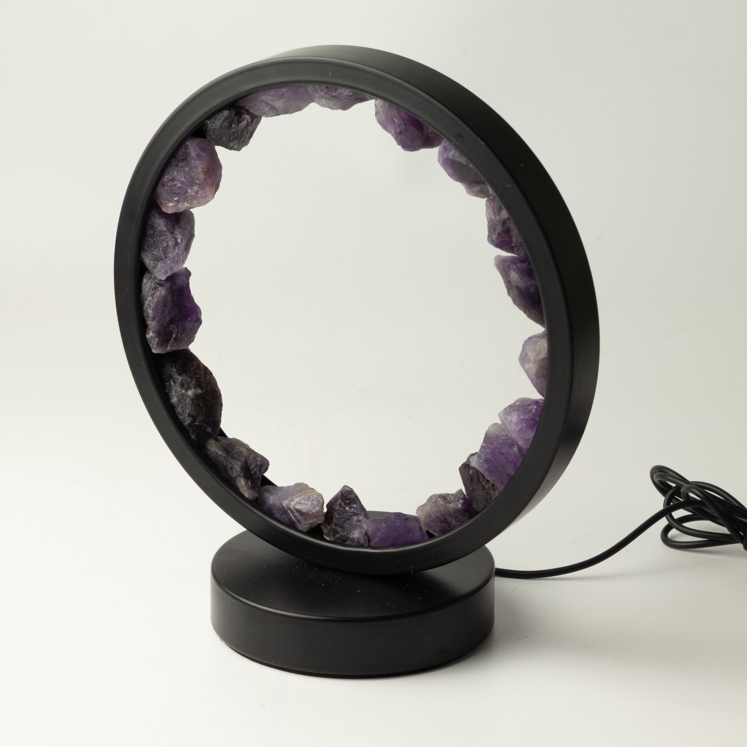 Amethyst Gemstone Halo Lamp – Zen Spirit2
