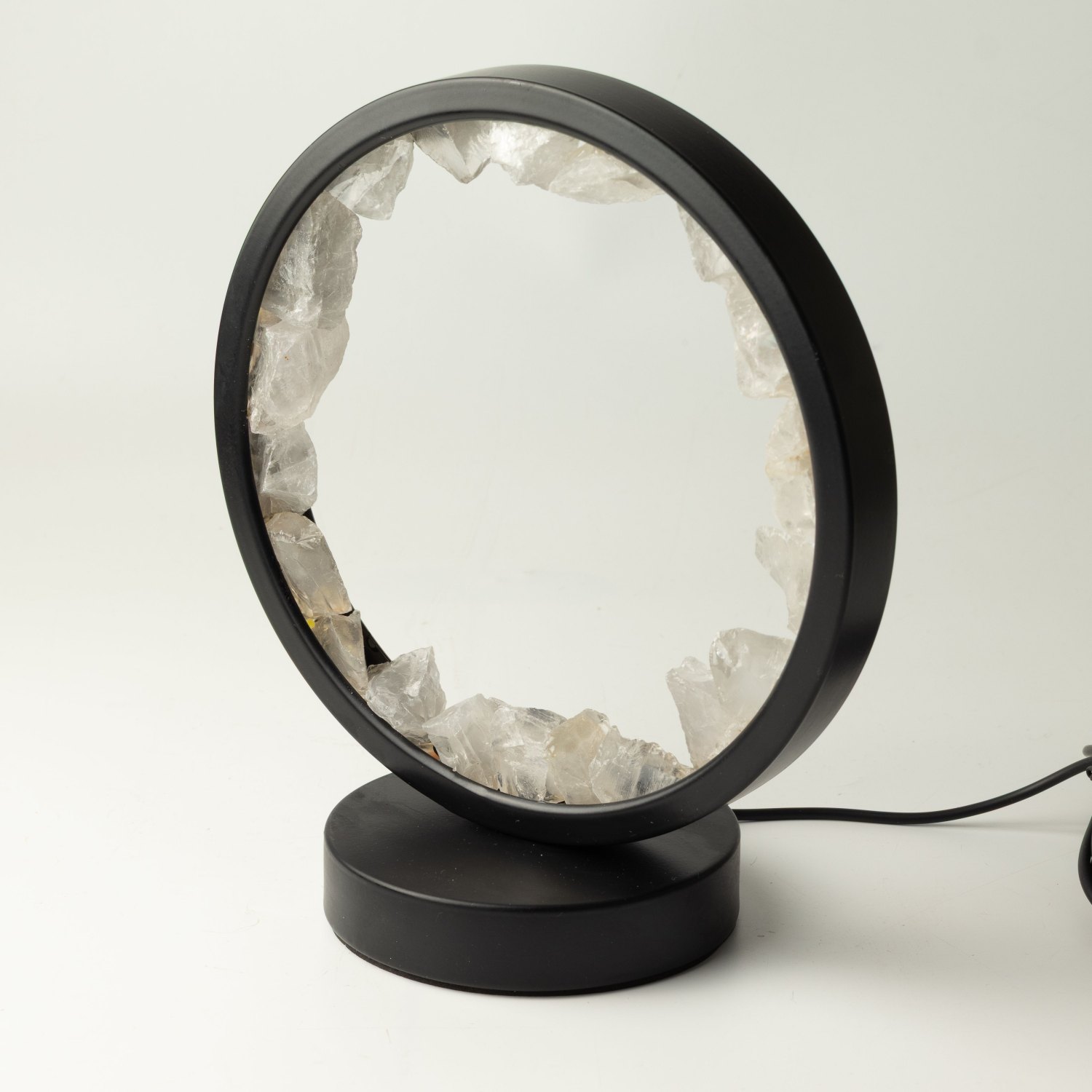 Clear Quartz Gemstone Halo Lamp – Zen Mind2
