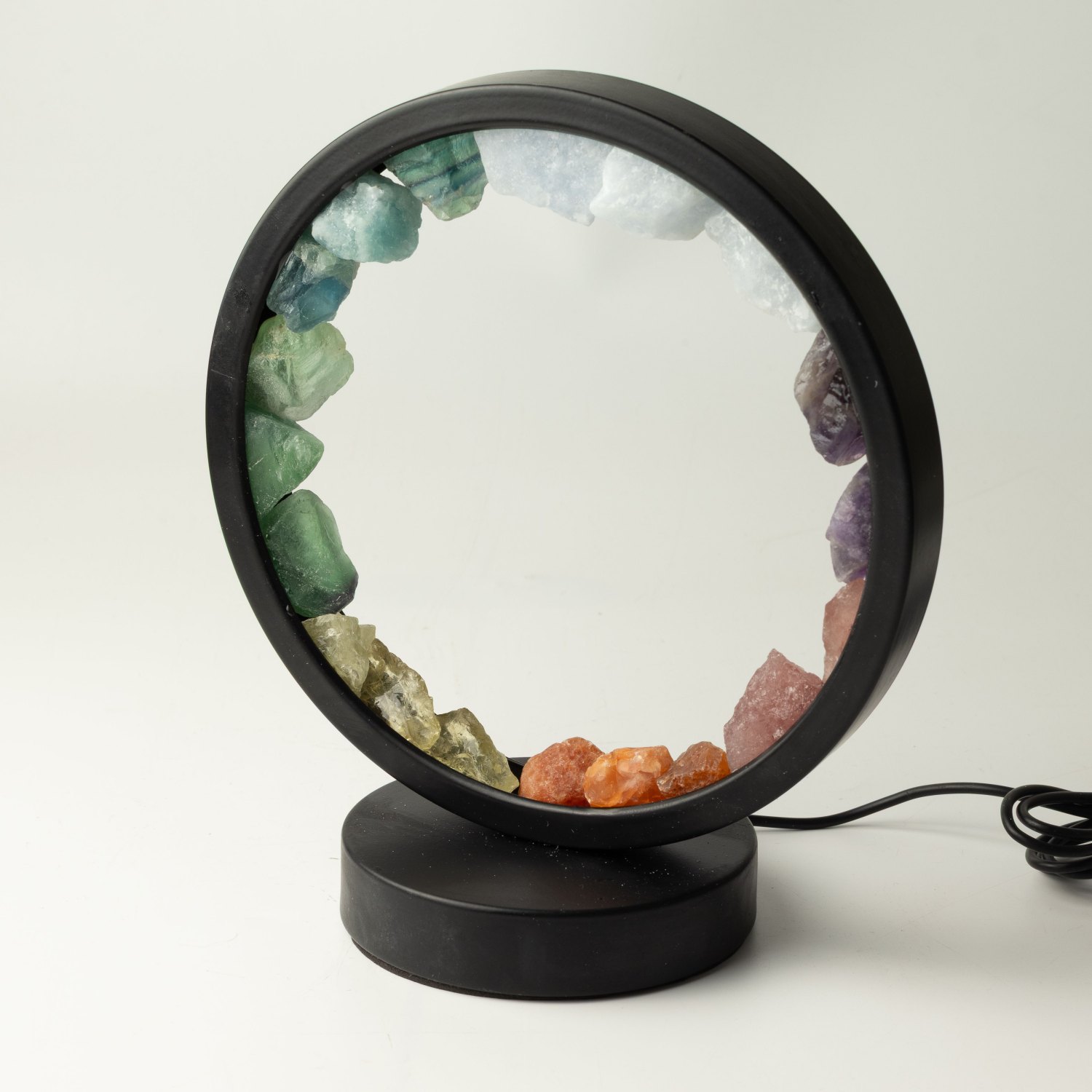 7 Chakra Gemstone Halo Lamp – Seven Gemstones2