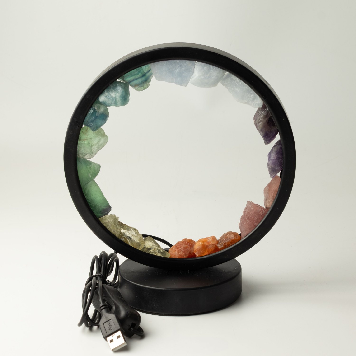 7 Chakra Gemstone Halo Lamp – Seven Gemstones3