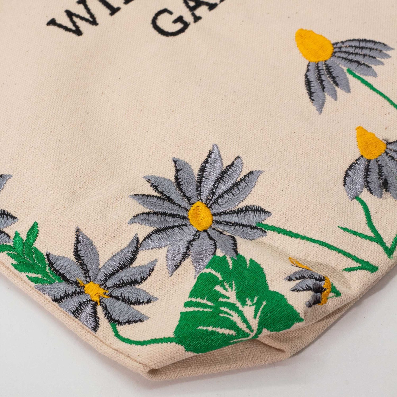 Agnes + Cat Wildflower Garden Embroidered Tote Bag – Purple Flowers2